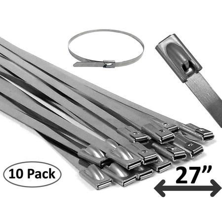 ELECTRIDUCT Stainless Steel Cable Ties- 27" x 10 Pieces CT-ED-SS-27-10